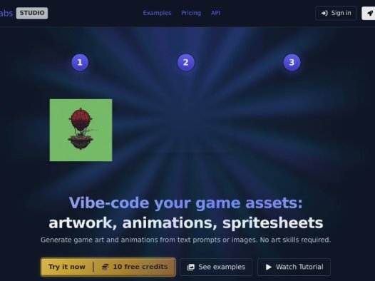 Gamelabs Studio：AI游戏资源生成工具，快速生成游戏美术和动画