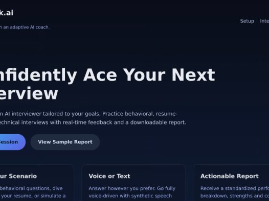 InterviewMock:AI模拟面试,针对行为、简历、技术等多种场景进行模拟面试