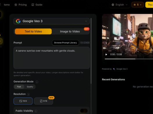 Artta AI：AI视频生成平台，支持文本转视频和图片转视频