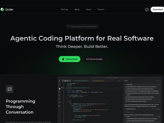 Qoder：智能编码平台，阿里巴巴推出的 AI Agentic 编程工具