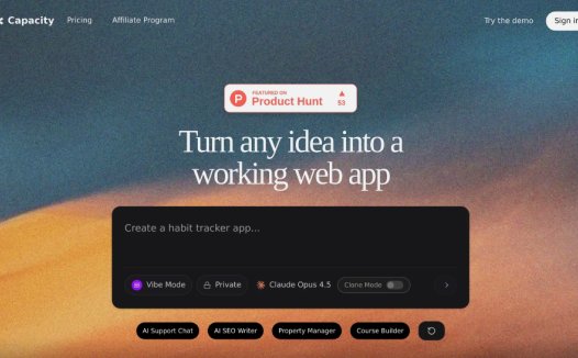 Capacity：AI驱动的应用程序构建平台，快速生成Web应用程序
