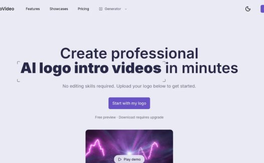 IntroVideo:AI标志介绍视频生成器,分钟内创建专业的AI标志开场视频