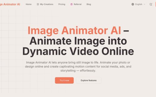 Image Animator AI：在线将图片转视频网站，无需专业技能轻松创建视频