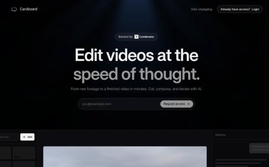Cardboard:AI视频编辑工具,支持快速剪辑、智能作曲、自动字幕、色彩校正等功能