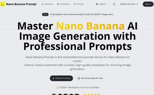 Nano Banana Prompt：AI模型提示词库，快速获得专业水准的图像