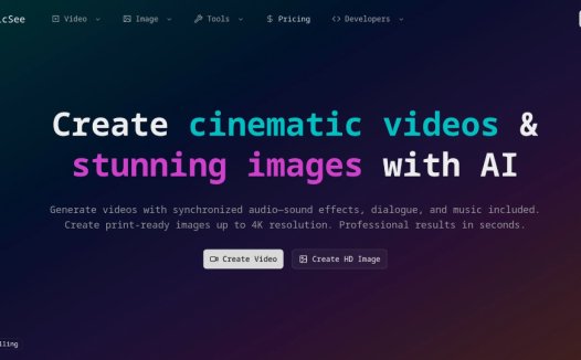 VicSee：AI视频和图像生成工具，快速生成高质量视频和图像