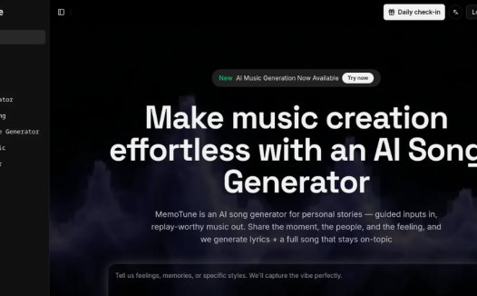 MemoTune：AI歌曲生成器，快速生成原创歌曲