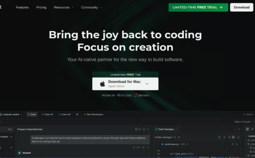 Verdent：一款专为构建软件而生的AI编码工具，提供多代理并行编码功能