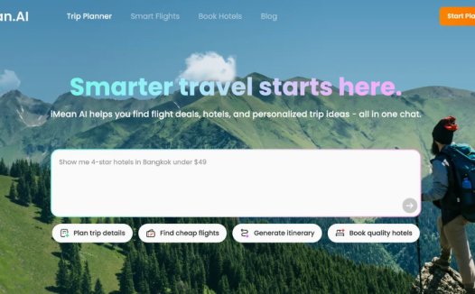 iMean AI：AI旅行规划师，一站式查找航班、酒店，获取个性化行程推荐