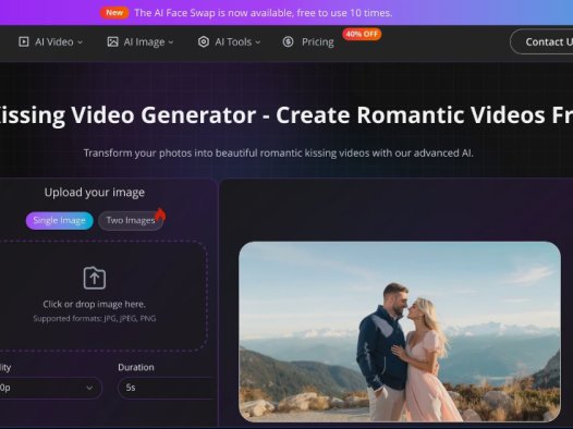 Kisskh Art:AI接吻视频生成器,将静态照片转化为生动浪漫接吻视频