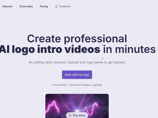 IntroVideo：AI标志介绍视频生成器，分钟内创建专业的AI标志开场视频