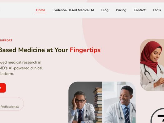 ZoeMD:一款由AI驱动的临床决策支持工具,获取同行评审的医学研究和临床指南