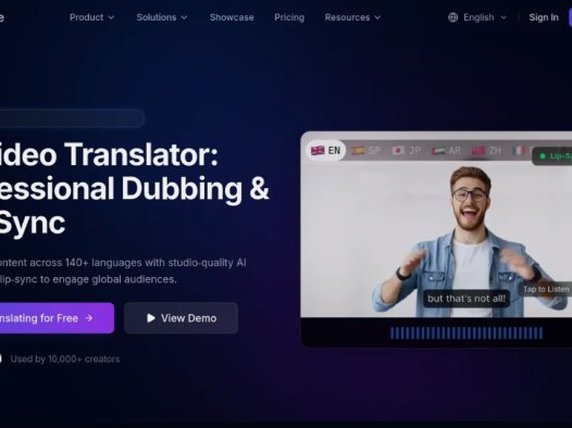 Genve AI:AI视频翻译和配音工具,提供高质量的配音和唇形同步功能