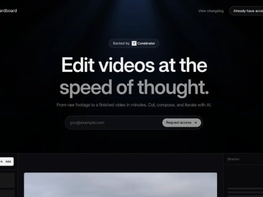 Cardboard：AI视频编辑工具，支持快速剪辑、智能作曲、自动字幕、色彩校正等功能