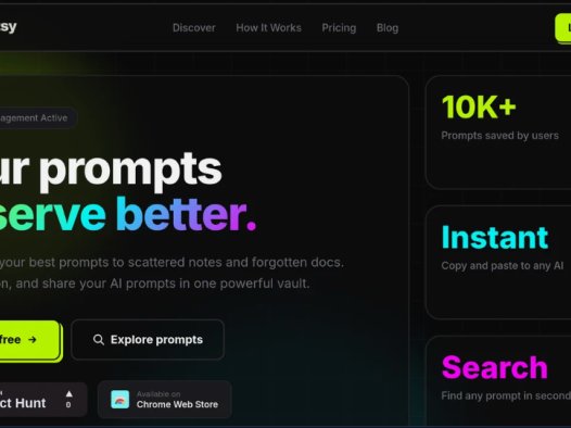 Promptsy：AI提示词网站，管理和优化你的 AI 提示词