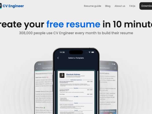 CV Engineer：AI简历生成器，帮助用户快速创建简历并找到工作