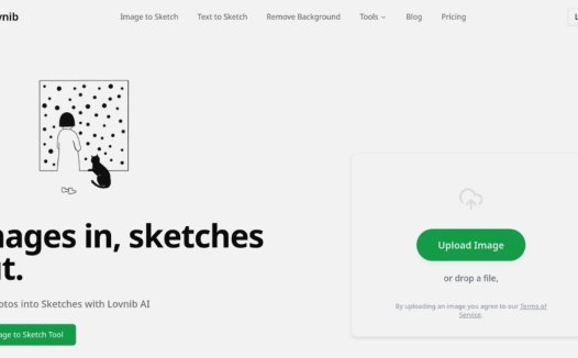 Lovnib:AI智能素描转换工具,将照片转化为草图和线条