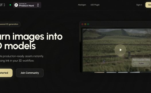 Amara:3D 生成工具,将图像转化为 3D模型