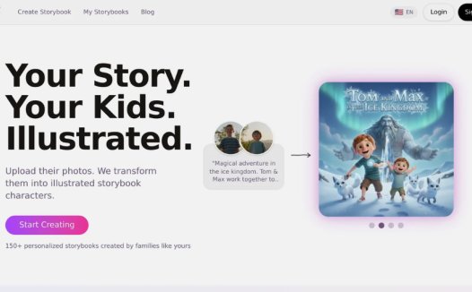 Lullaby：AI驱动的图片转绘本平台，可将孩子的照片变成故事书主角