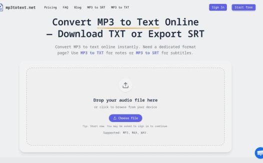 mp3 to text:MP3 转文本工具,快速将音频文件转录成文字