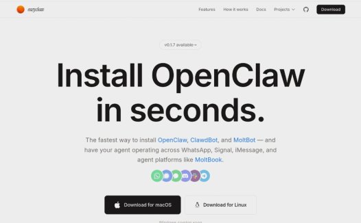 EasyClaw：AI助手工具，简化OpenClaw、ClawdBot 和 MoltBot 的安装流程