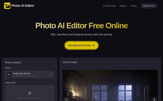 Photo AI Editor：免费在线AI照片编辑，通过文字指令编辑、转换和增强照片