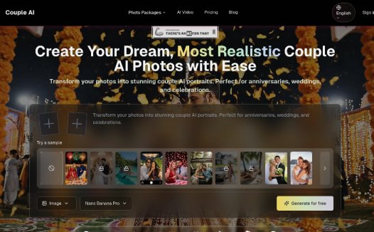 Couple AI: AI情侣照片生成器,帮助用户轻松创建逼真的情侣AI照片