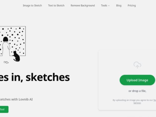 Lovnib：AI智能素描转换工具，将照片转化为草图和线条