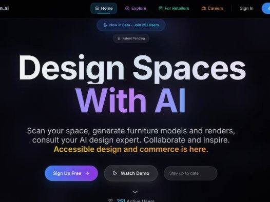 Roomform:AI设计助手,通过3D扫描、家具生成和AI设计助手的室内设计平台