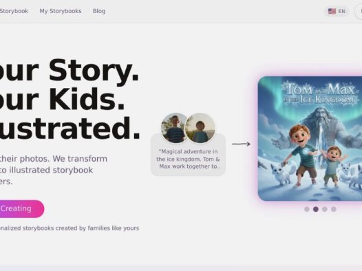 Lullaby：AI驱动的图片转绘本平台，可将孩子的照片变成故事书主角