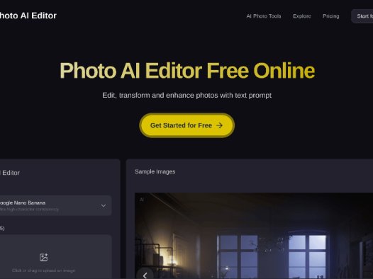 Photo AI Editor：免费在线AI照片编辑，通过文字指令编辑、转换和增强照片