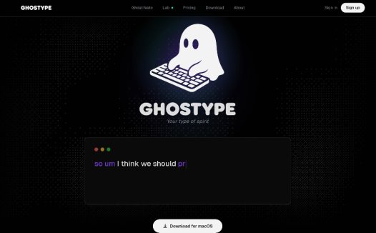 GHOSTYPE：AI语音助手，AI 自动润色文本