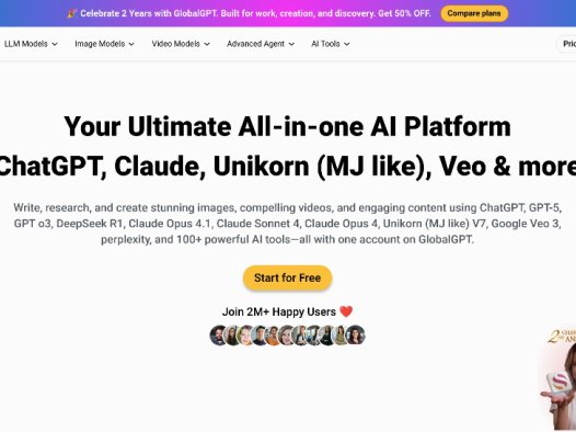 GlobalGPT:人工智能聊天机器人和工具,提供经济实惠的GPT-4访问