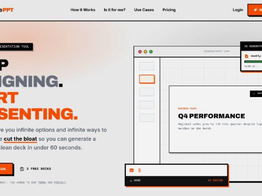 GeneratePPT:AI幻灯片生成器,文本、URL、PDF等快速生成专业幻灯片