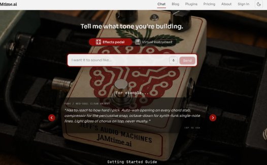 Jamtime:AI音色设计工具,吉他音色链构建与效果模拟平台