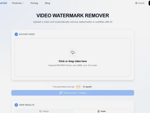 FlowChartAI：免费在线AI视频水印去除工具，精准识别并移除TikTok、CapCut等水印