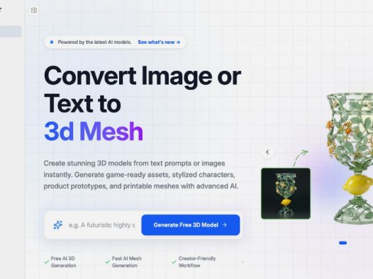 MeshGPT：3D模型生成工具，通过文本或图像即时创建高质量3D模型