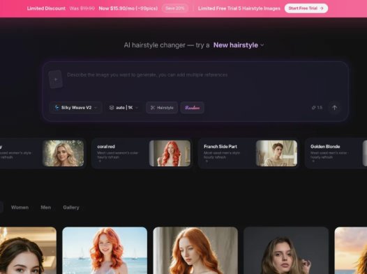 Silky AI：AI发型变换器，上传照片即可预览不同发型和发色效果
