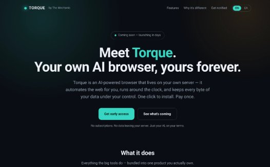 Torque：AI浏览器，能自动处理网页任务