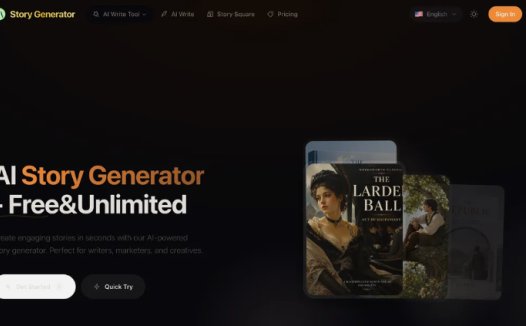 Story Generator:一款AI驱动的故事生成工具,免费无限生成AI故事