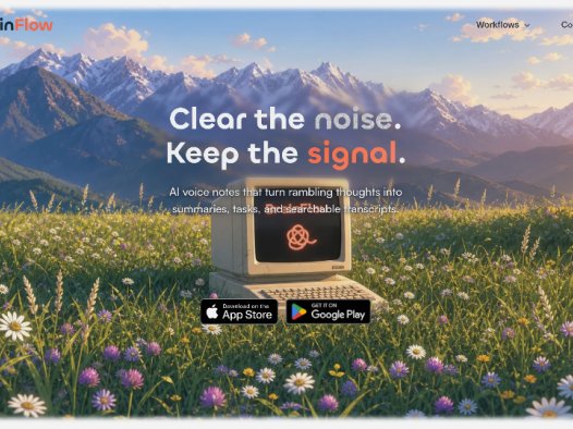 BrainFlow:AI语音笔记应用,将语音转化为结构化笔记、摘要和任务列表