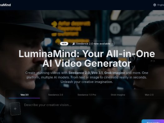LuminaMind：多模型AI视频生成，一站式AI视频创作平台
