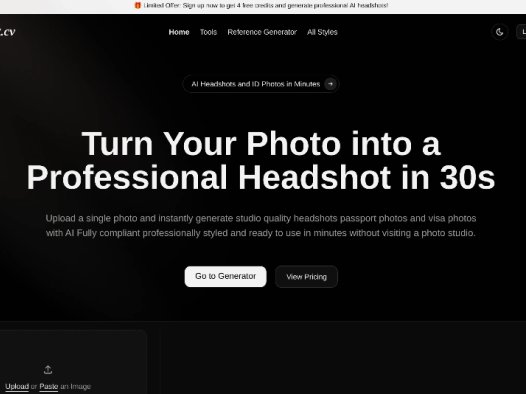 HeadShot:AI驱动的专业头像与证件照生成工具,生成符合官方要求的证件照、护照照片和职业头像