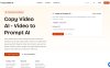 Copy Video AI：视频转提示词工具，将YouTube链接或MP4视频转换为结构化AI视频生成提示词