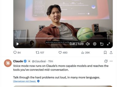 ChatGPT 与 Claude 同日更新语音功能