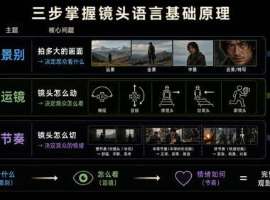 电影级AI视频生成教程,3步搞定镜头语言实战视频案例