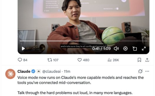 ChatGPT 与 Claude 同日更新语音功能