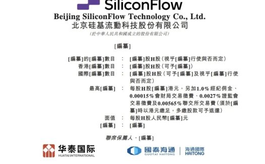 硅基流动正式递表港交所，冲刺「AI Token 工厂第一股」