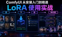 ComfyUI 从安装入门到精通,LoRA 使用实战(选/下/放/串权重)