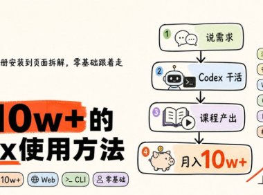 Codex入门使用教程,附免费Codex的超详细教学